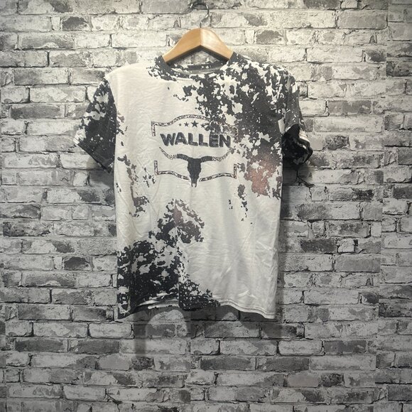 EUC Morgan Wallen White & Grey T-Shirt Size Medium - Picture 1 of 8